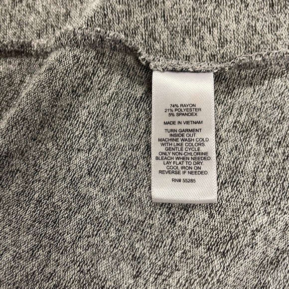 Express Grey Draped Open Front Sweater - Womens Size M - Picture 5 of 5